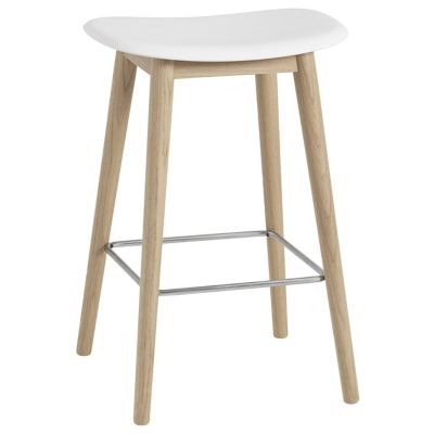 Fiber Stool Wood Base