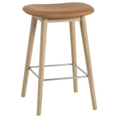 Fiber Stool Wood Base