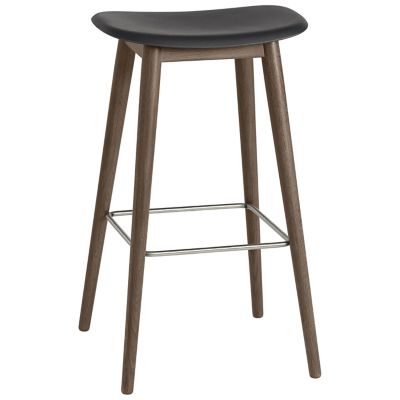 Fiber Stool Wood Base
