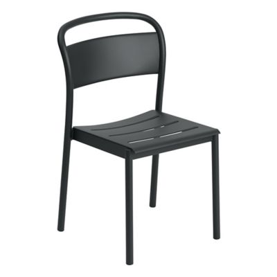 Linear Steel Outdoor Side Chair