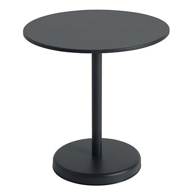Linear Steel Round Outdoor Café Table