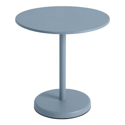 Linear Steel Round Outdoor Café Table