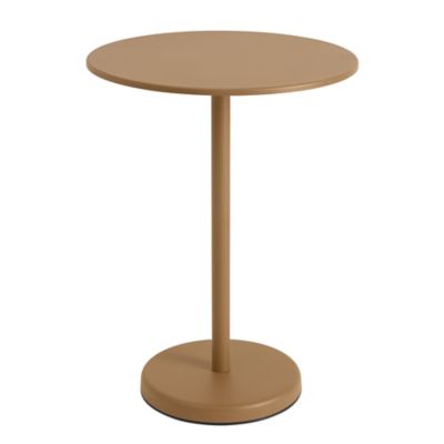 Linear Steel Round Outdoor Café Table