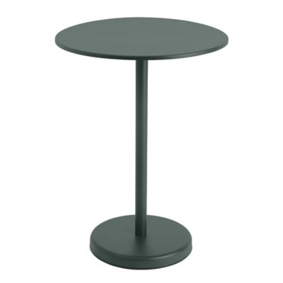 Linear Steel Round Outdoor Café Table