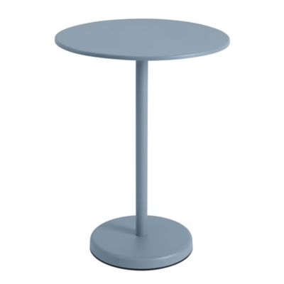 Linear Steel Round Outdoor Café Table