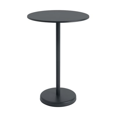 Linear Steel Round Outdoor Café Table