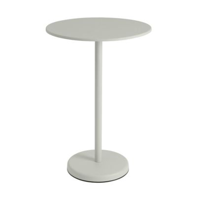 Linear Steel Round Outdoor Café Table