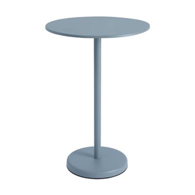 Linear Steel Round Outdoor Caf&eacute; Table
