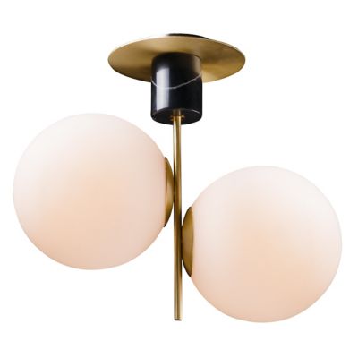 Terzo Double Semi-Flush Mount Ceiling Light