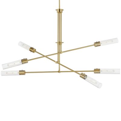 Elise Collection 18 Light Extra Large Brass & Crystal Chandelier