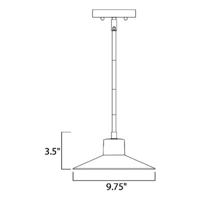 Civic Dark Sky LED Outdoor Pendant by Maxim Lighting at Lumens.com