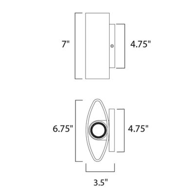 Lightray 86152 LED Outdoor Wall Sconce by Maxim Lighting at Lumens.com