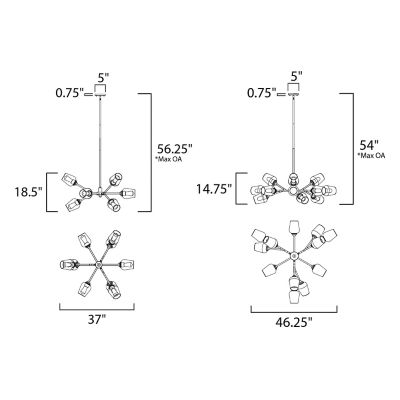 Savvy Chandelier by Maxim Lighting at