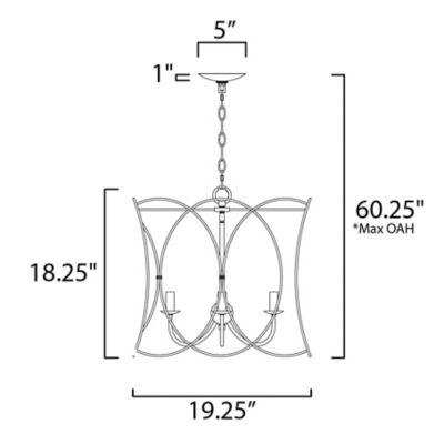 Trellis Chandelier by Maxim Lighting at