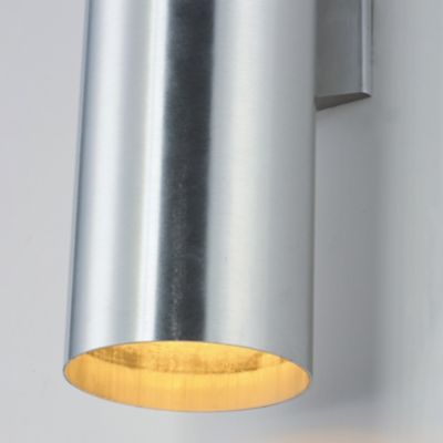 Shown in Brushed Aluminum finish, Large size