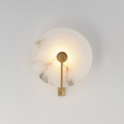 Shown in Natural Aged Brass finish, lit