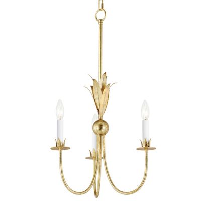 Paloma Chandelier (Gold Leaf|3 Lights) - OPEN BOX