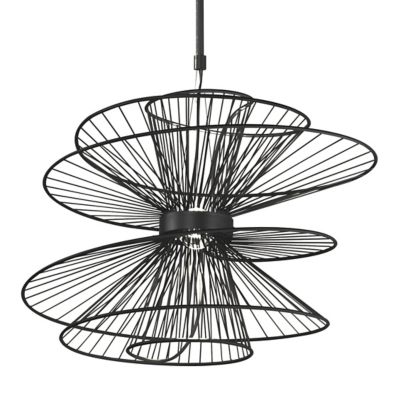 Zeta Large LED Pendant CUSTOM (Black) - OPEN BOX