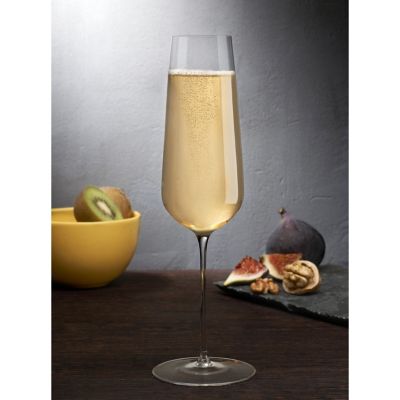 Nude Glass Stem Zero Flute Champagne Glass