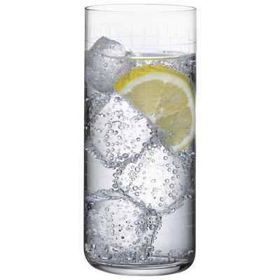 Finesse Grid Long Drink Glass Set of 4