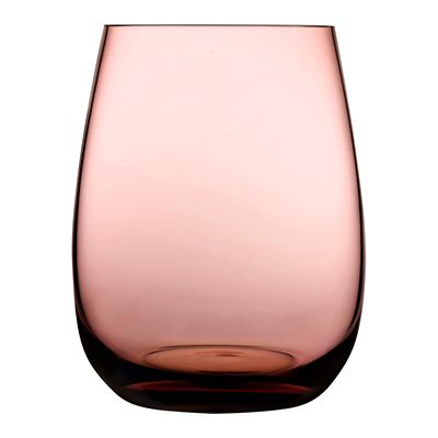 Colored U Tumbler Glasses, Set of 4