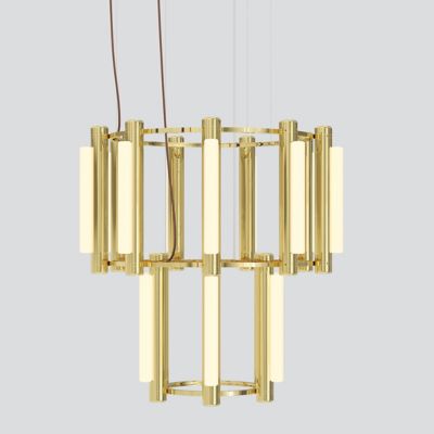 Pipeline LED 2 Tier Chandelier