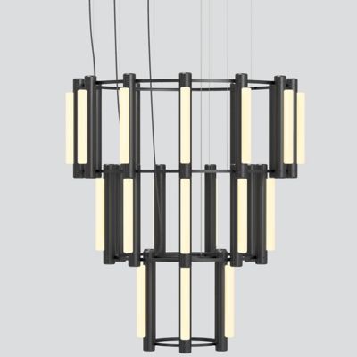 Pipeline LED 3 Tier Chandelier