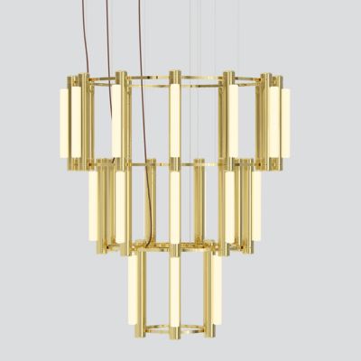 Pipeline LED 3 Tier Chandelier