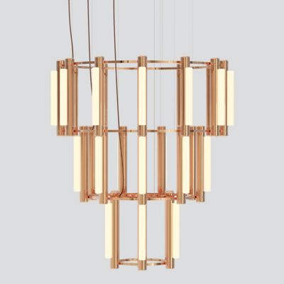 Pipeline LED 3 Tier Chandelier