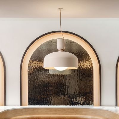 Shown in Sage finish, lit, in use