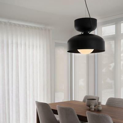 Shown in Black finish, B Uplight, lit, in use