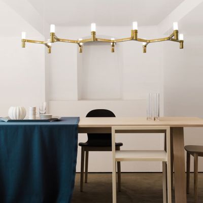 Crown Plana Linear Suspension by Nemo (Gold)-OPEN BOX RETURN