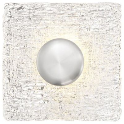 Colette Square Wall/Ceiling Light (Polished Nickel)-OPEN BOX