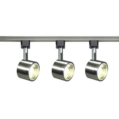 12W Round LED Track Kit (Brushed Nickel) - OPEN BOX