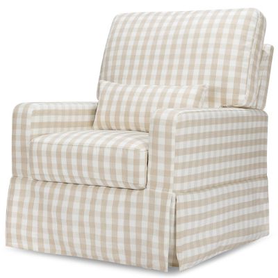 Crawford Pillowback Comfort Swivel Glider