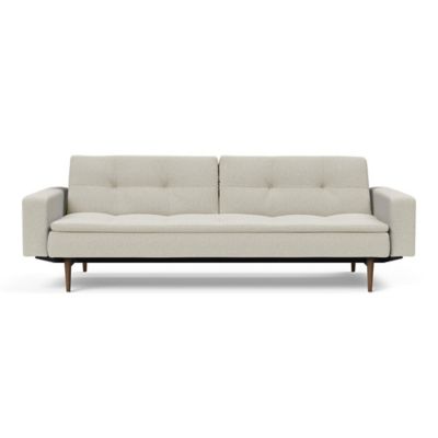 Dublexo Deluxe Sofa with Arms,  Dark Wood Base