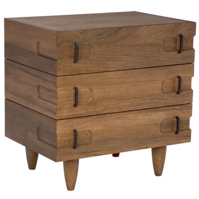 David 3 Drawer Side Table