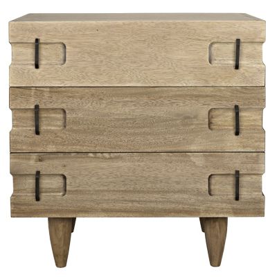 David 3 Drawer Side Table