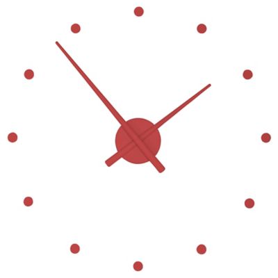 OJ Wall Clock by Nomon (Red/32 Inch) - OPEN BOX RETURN
