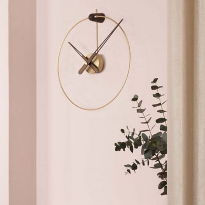 Shown in Brass with Walnut colo