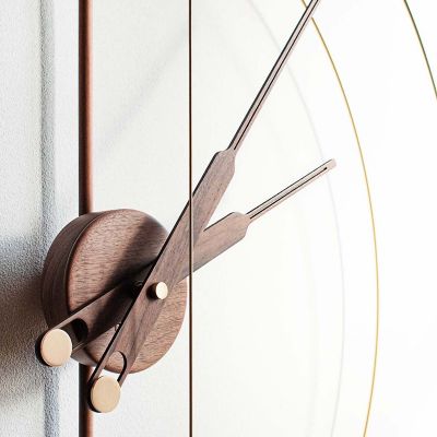 Shown in Gold with Walnut Wood color, detail view