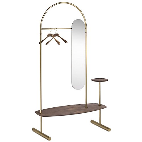 Arco Clothing Rack and Mirror