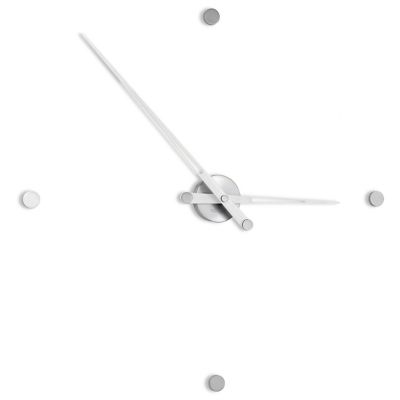 Rodon Wall Clock (White|Chrome|4) - OPEN BOX