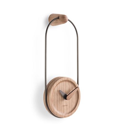 Micro Eslabon Wall Clock (Oak with Graphite) - OPEN BOX