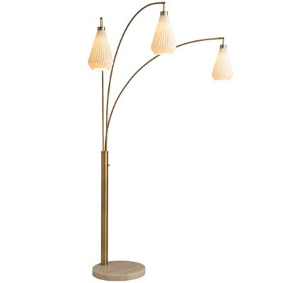Concord Bone Porcelain 3 Light Arc Floor Lamp