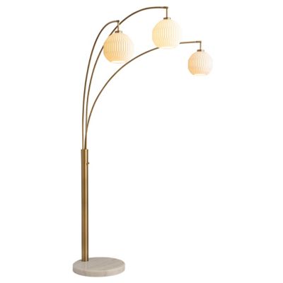 Moraga Bone 3 Light Arc Floor Lamp
