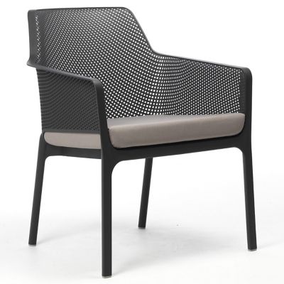 Net Outdoor Relax Chair With Cushion, Set Of 4