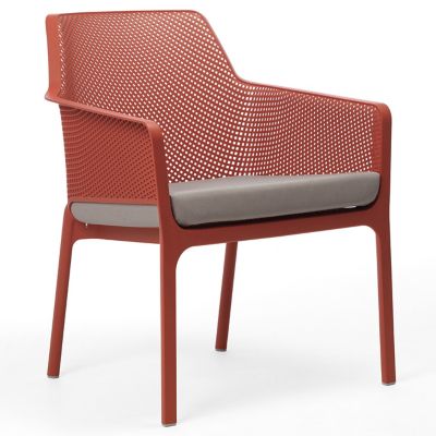 Net Outdoor Relax Chair With Cushion, Set Of 4