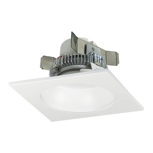 Cobalt Click 4-Inch LED Retrofit Square Reflector with Round Aperture Downlight