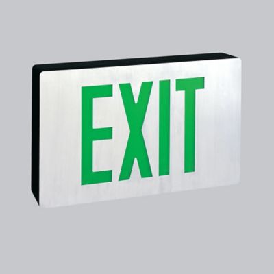 Die-Cast Aluminum LED Exit Sign with Battery Backup